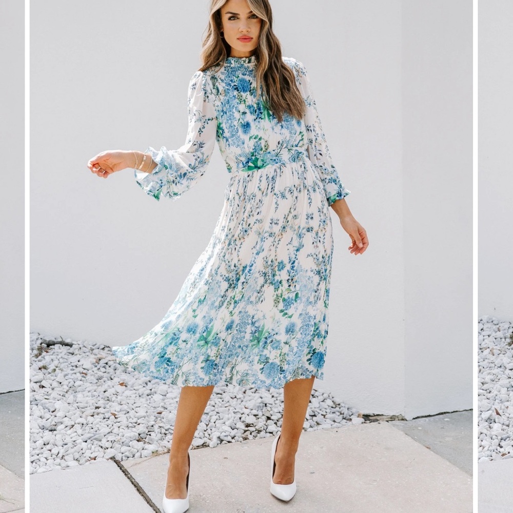 Vici floral midi dress